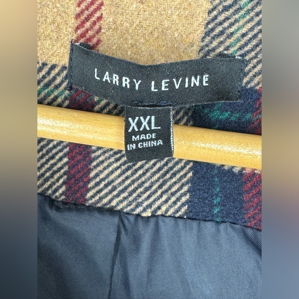 Larry Levine Women’s Tartan Plaid Double-Breasted Pea Coat Size XXL - Picture 4 of 5